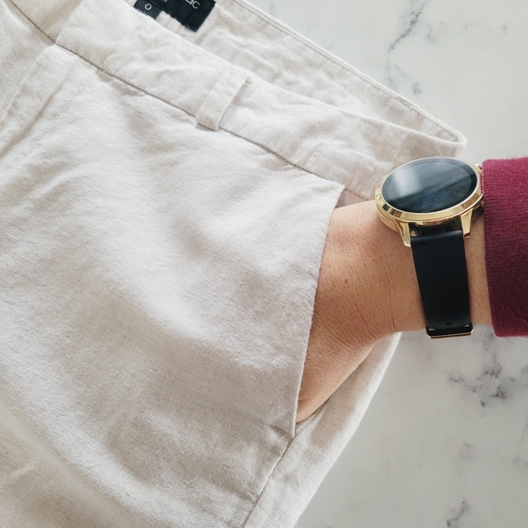 Banana Republic Linen Blend Hampton Work Pants Size 0 Ankle Cropped - Picture 6 of 12